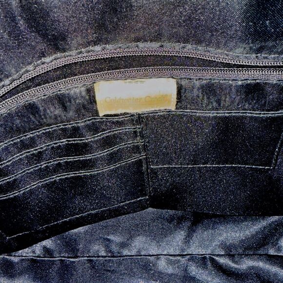 Coldwater Creek‎ Leopard Print Faux Fur Shoulder Bag Faux Crocodile Medium Purse - Picture 8 of 12